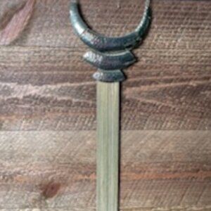 White House Black Market Women’s Goldtone Hammered Collar Fringe Necklace